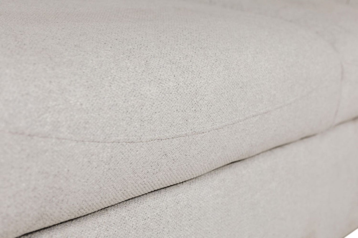 Light Grey Fabric Sofa Bed with Black Legs