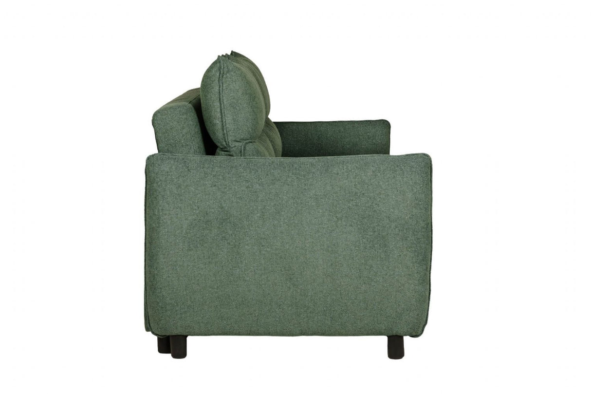 Green Fabric Pull Out Sofa Bed