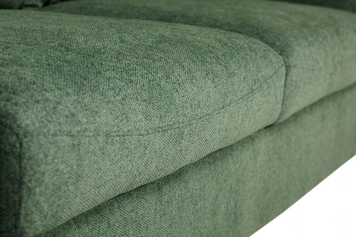Green Fabric Pull Out Sofa Bed