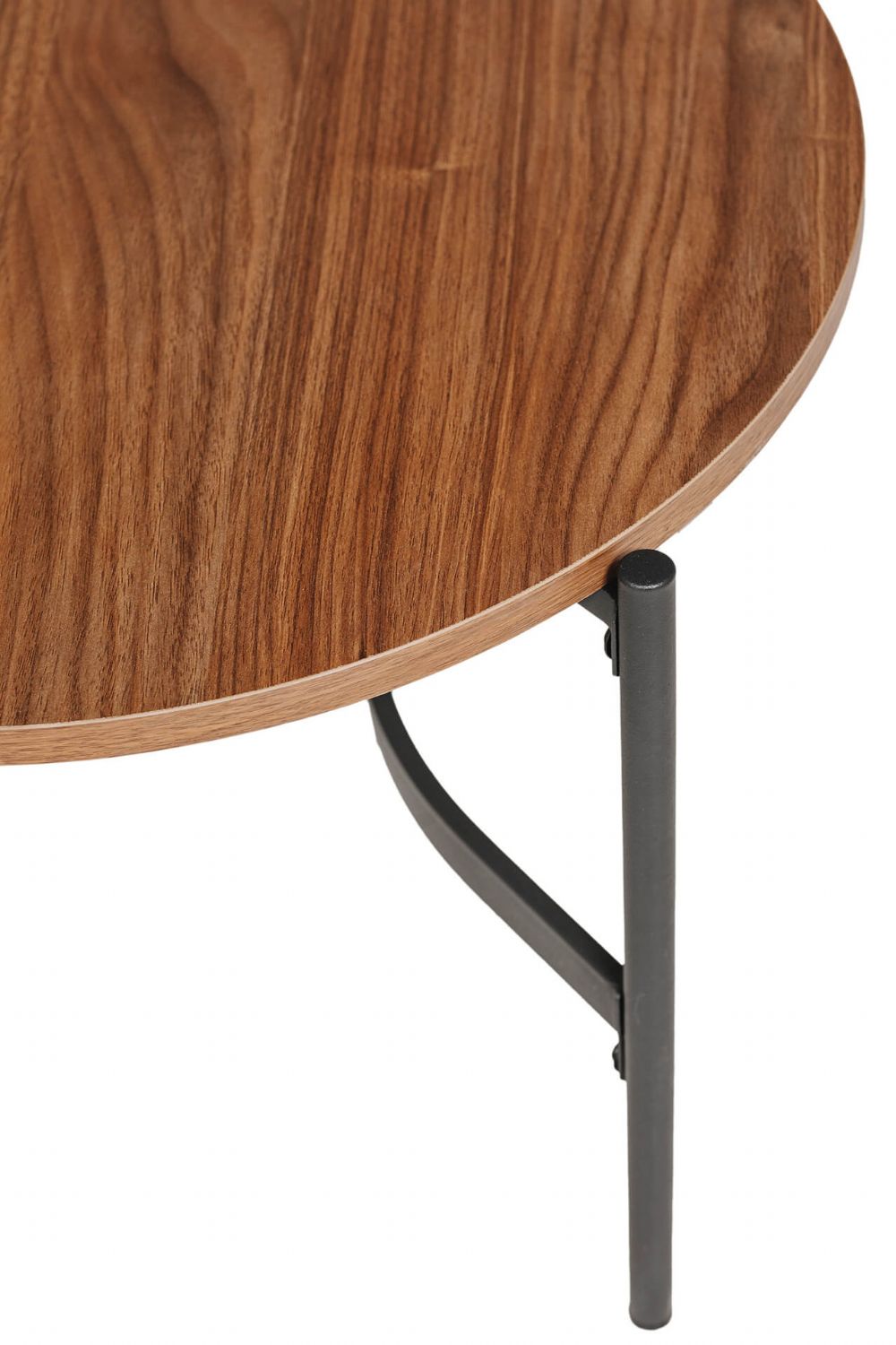 Beau Round Lamp Table Brown