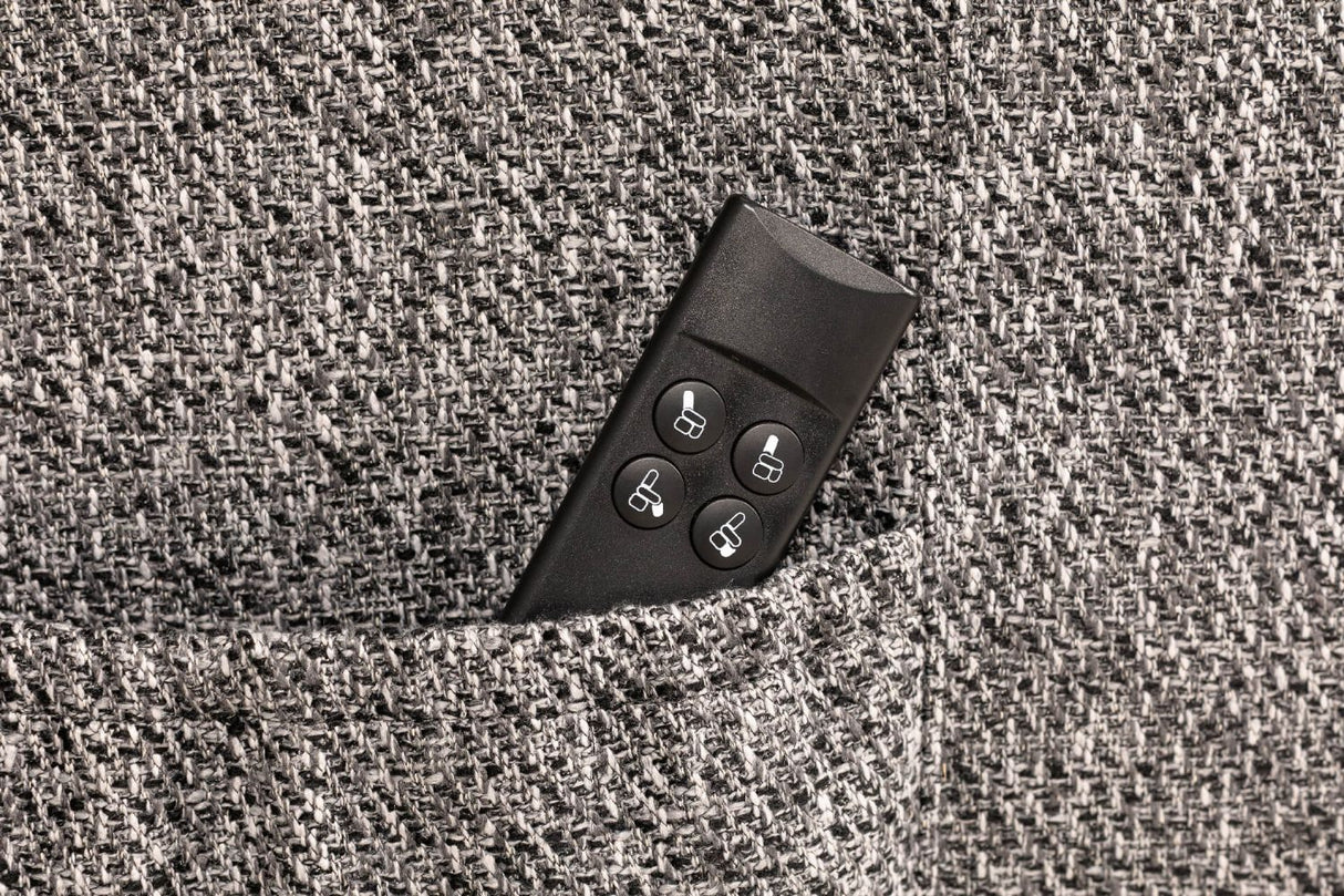 Dark Grey Fabric Electric Lift and Rise Armchair Recliner