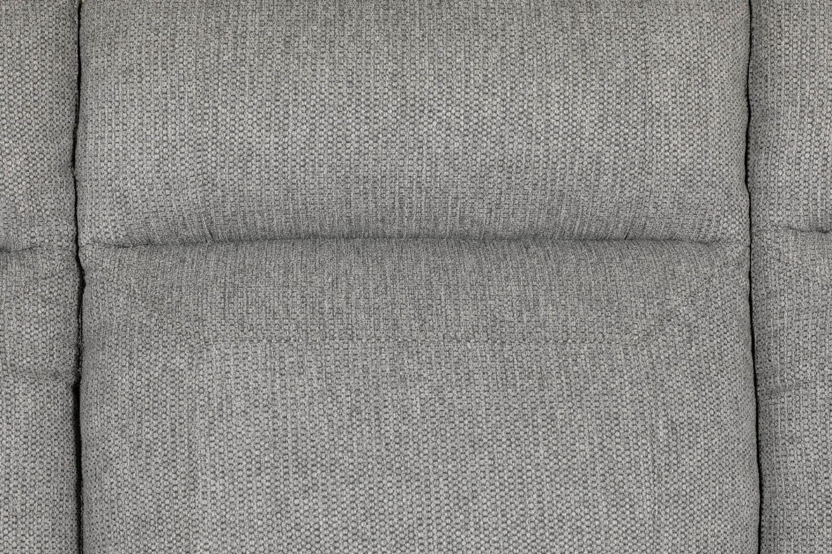 Grey Textured Fabric 3 Seater Electric Recliner Sofa