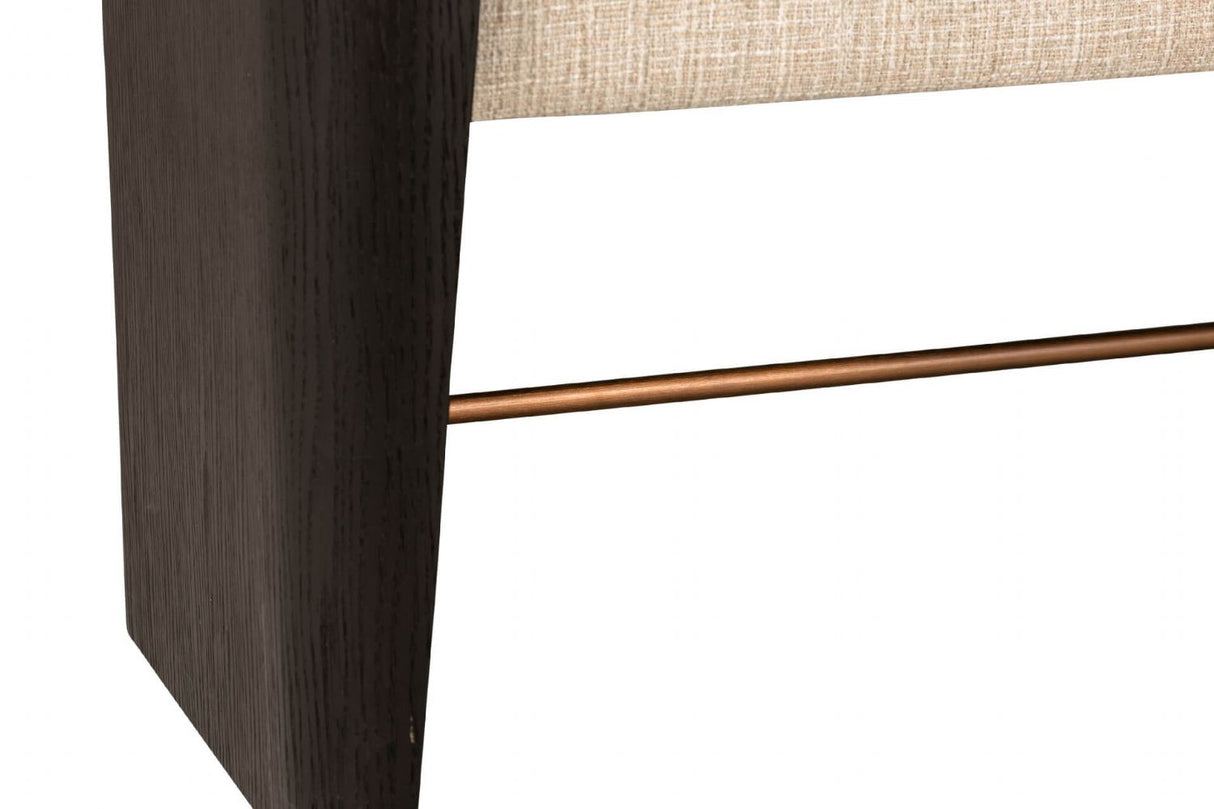 Ebony Wooden Luxurious Design End of Bed Bench