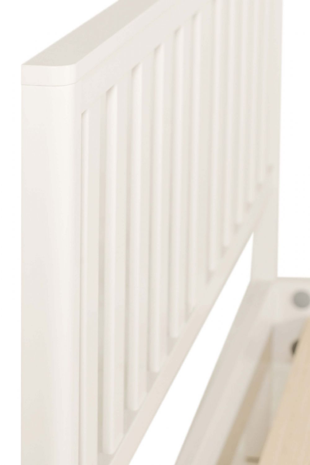 Natural Painted Wooden King Size Low Footend Bed