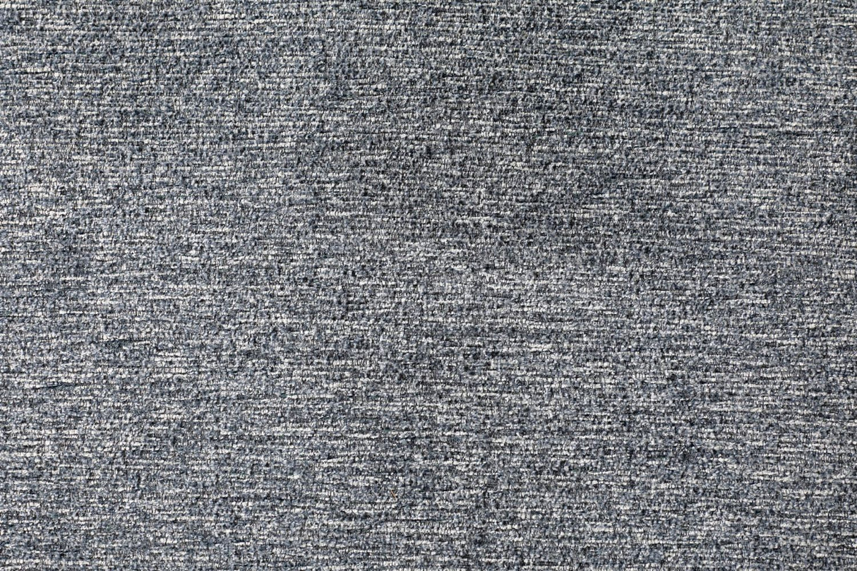 Blue Chenille Fabric Upholstered Curved Accent Chair