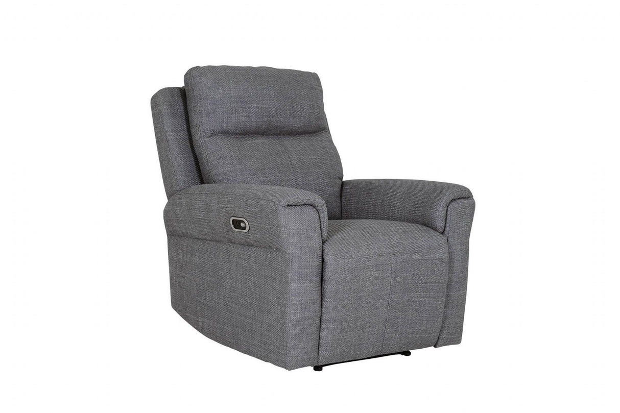 Charcoal Fabric Electric Power Recliner Chair