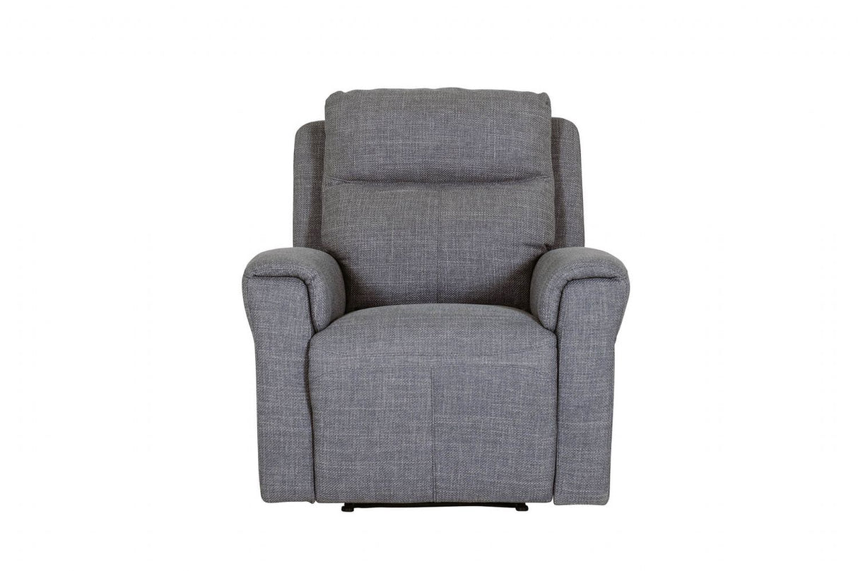 Charcoal Fabric Electric Power Recliner Chair