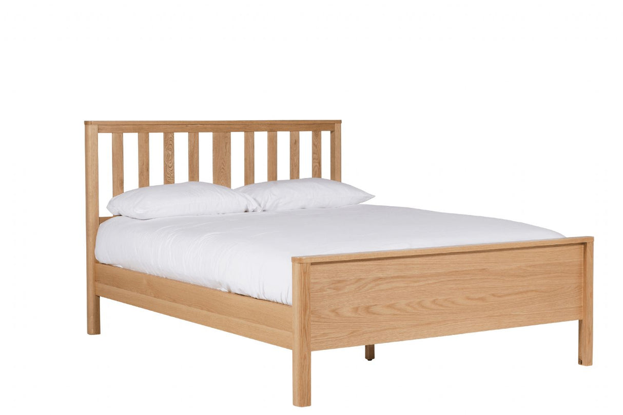 Renata 4ft6 Low Footboard Bed Oak Natural