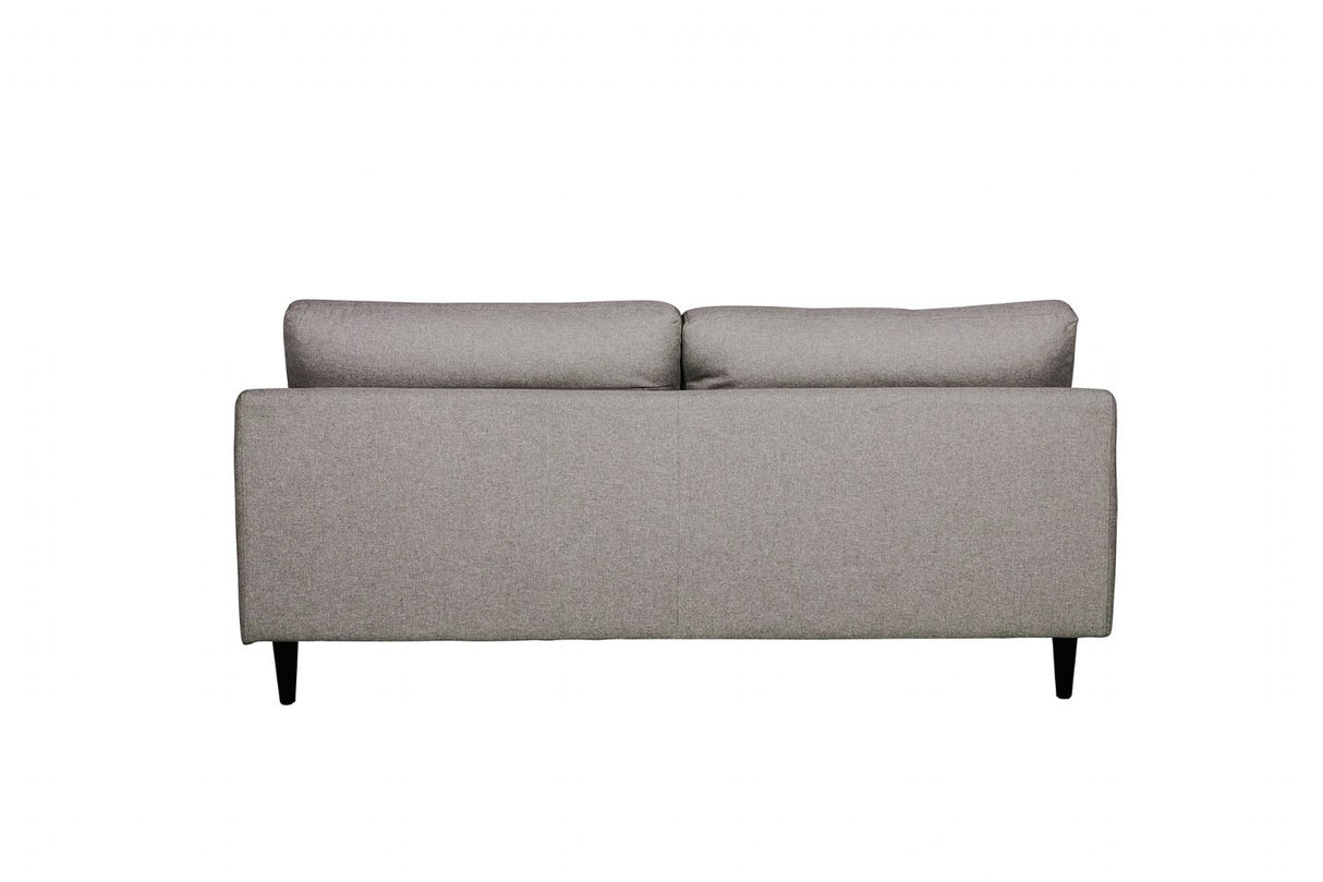 Charcoal Fabric 3 Seater Pillow Back Sofa