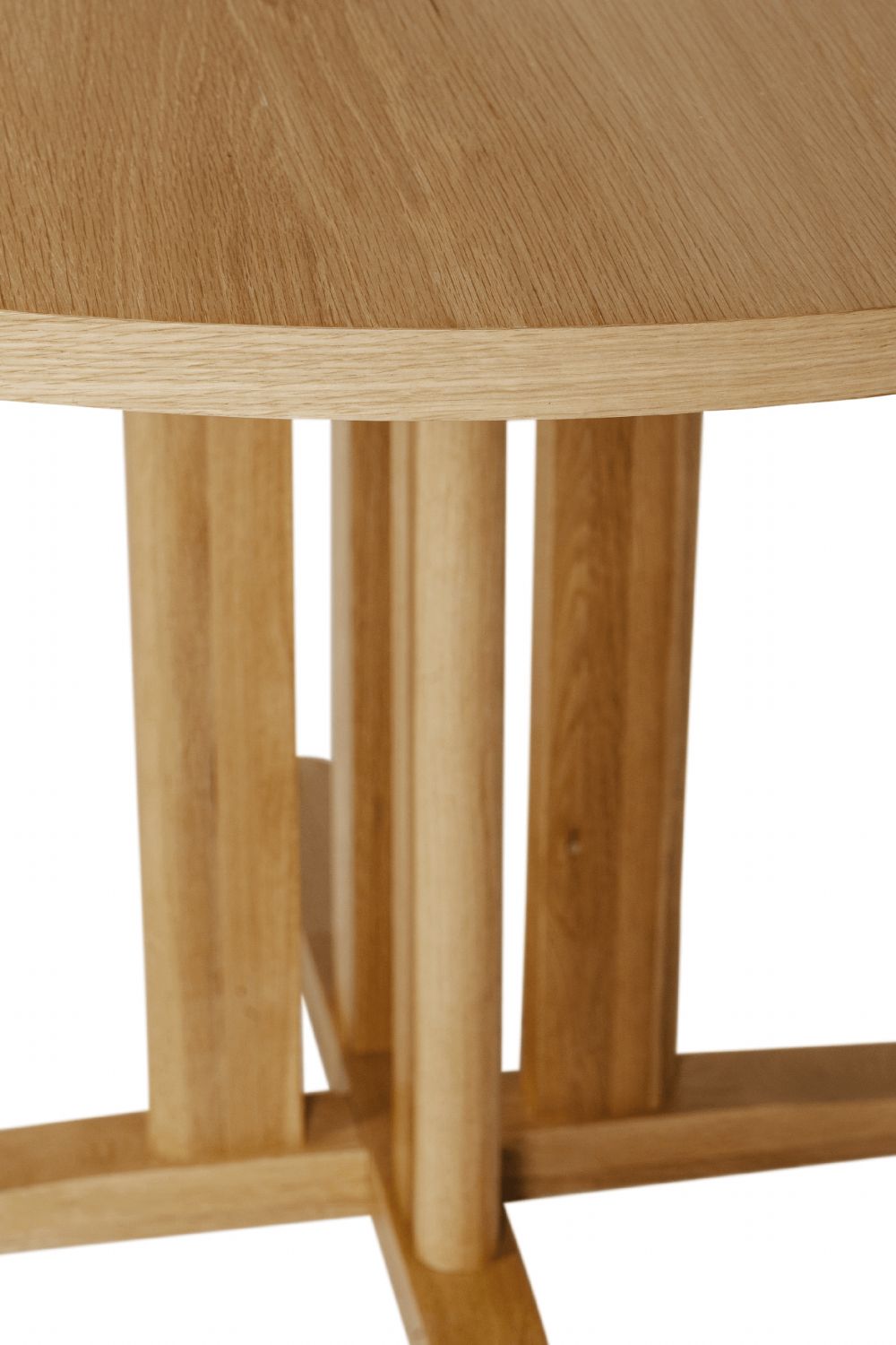 Natural Oak Small Round Dining Table 120cm