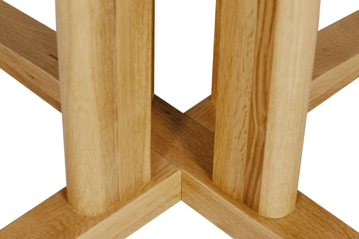 Natural Oak Small Round Dining Table 120cm