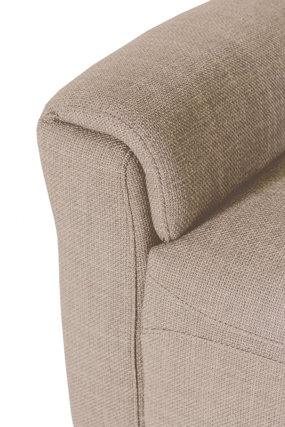 Mushroom Textured Fabric 3 Seater Electric Recliner Sofa