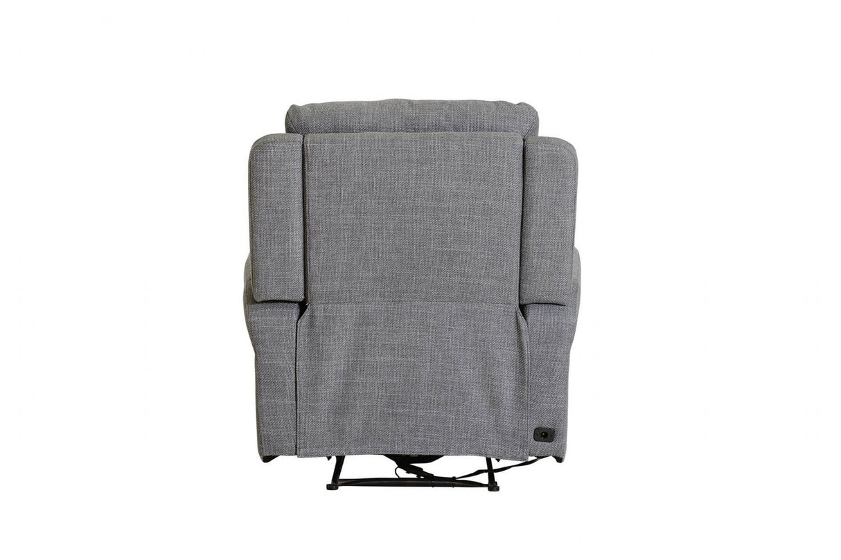 Charcoal Fabric Electric Power Recliner Chair