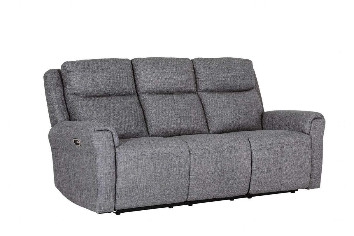 Russo 3 Seater Electric Recliner Charcoal