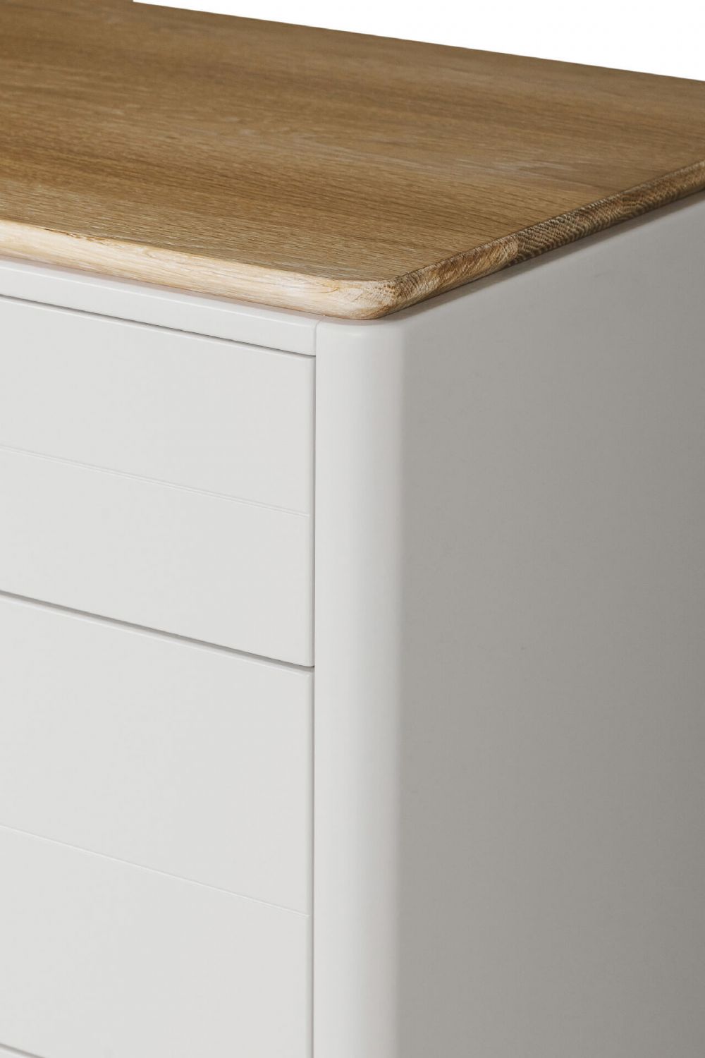 Taupe Oak Wide Chest of 7 Drawers