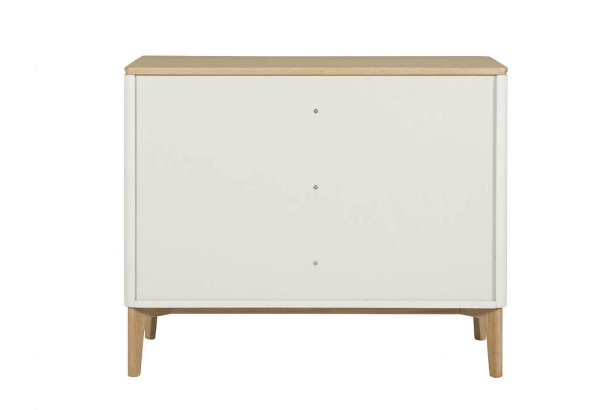 Taupe Wooden Small 2 Door 2 Drawer Sideboard