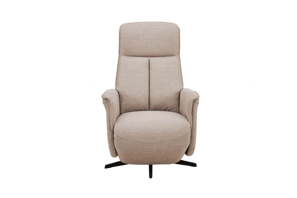 Mushroom Fabric Electric Power Reclining Accent Chair