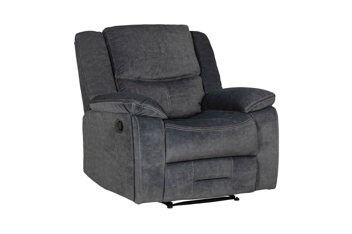 Klayton 1 Seater Manual Recliner Charcoal