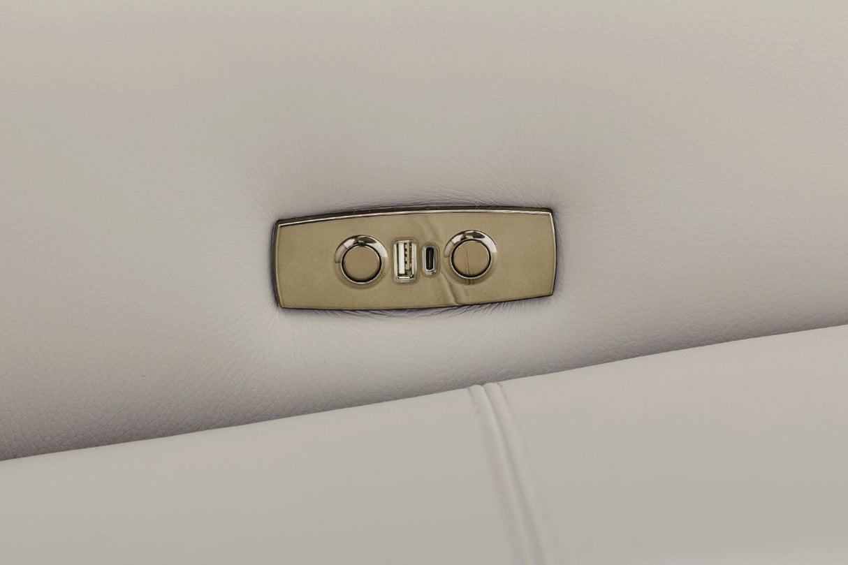 Stone Fabric Large Electric Corner Recliner Sofa LHF