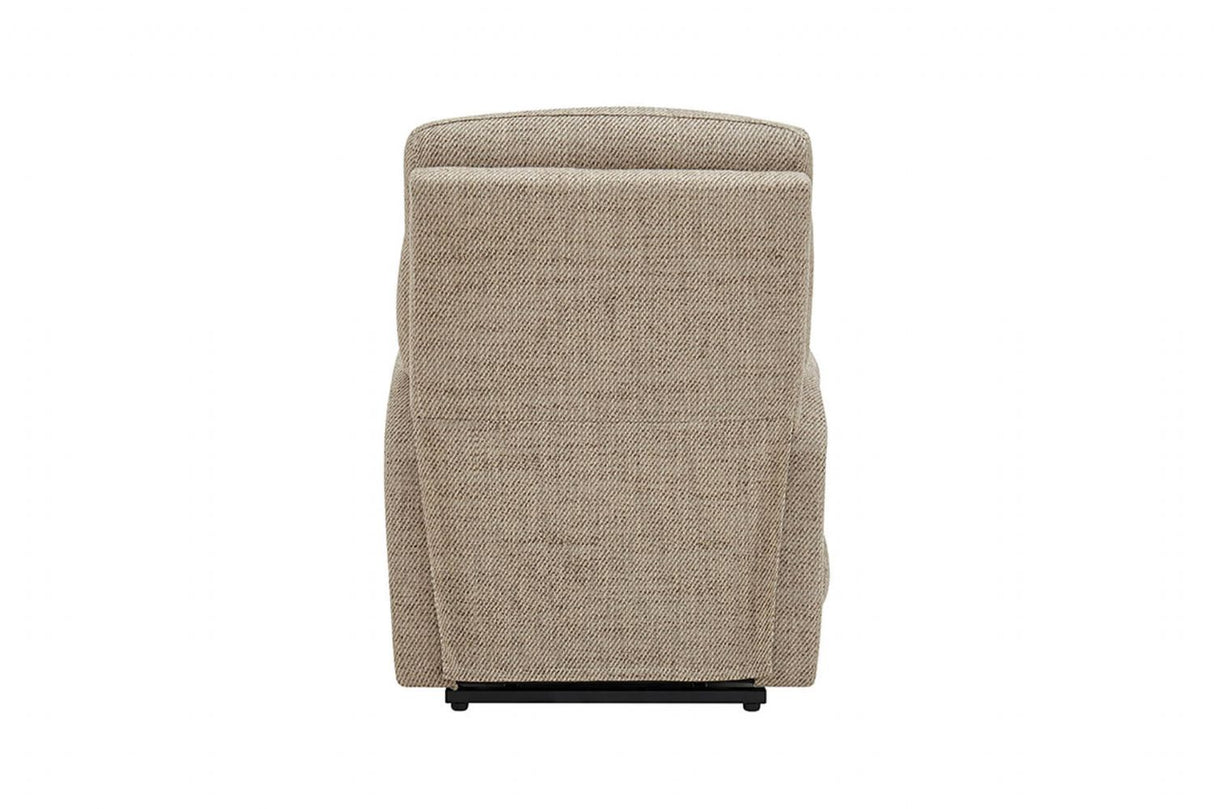 Oatmeal Fabric Electric Lift and Rise Armchair Recliner