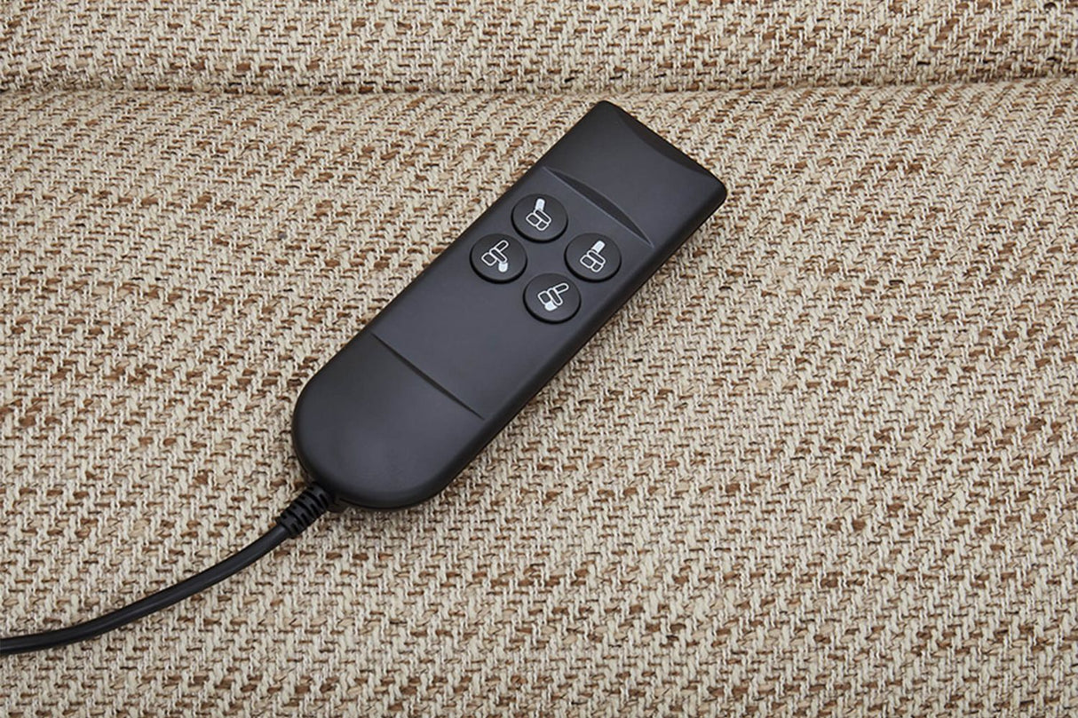 Oatmeal Fabric Electric Lift and Rise Armchair Recliner