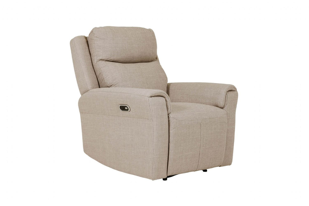 Mushroom Fabric Electric Power Recliner Chair