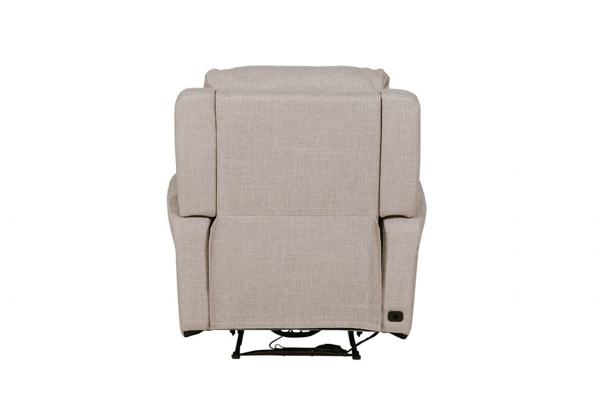 Mushroom Fabric Electric Power Recliner Chair