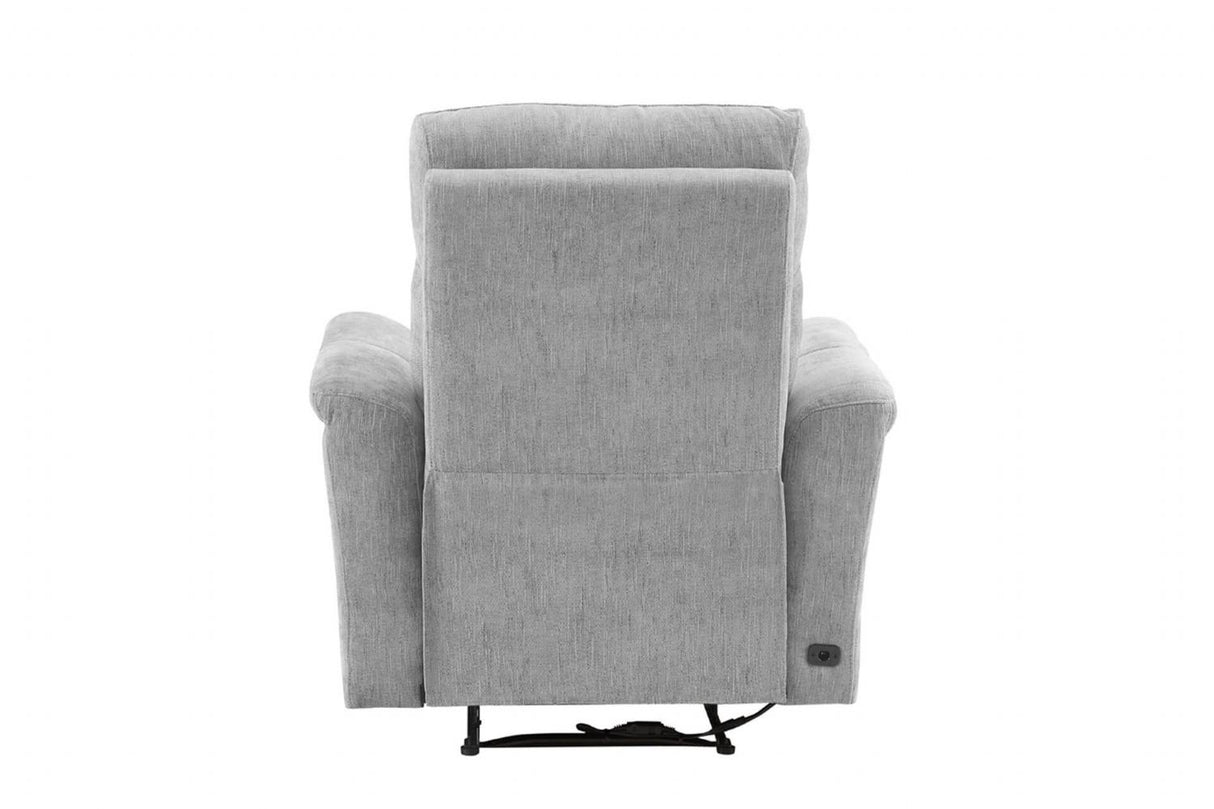 Grey Woven Fabric Electric Power Recliner Chair