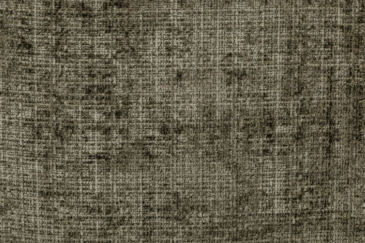 Green Chenille Fabric Upholstered Curved Accent Chair