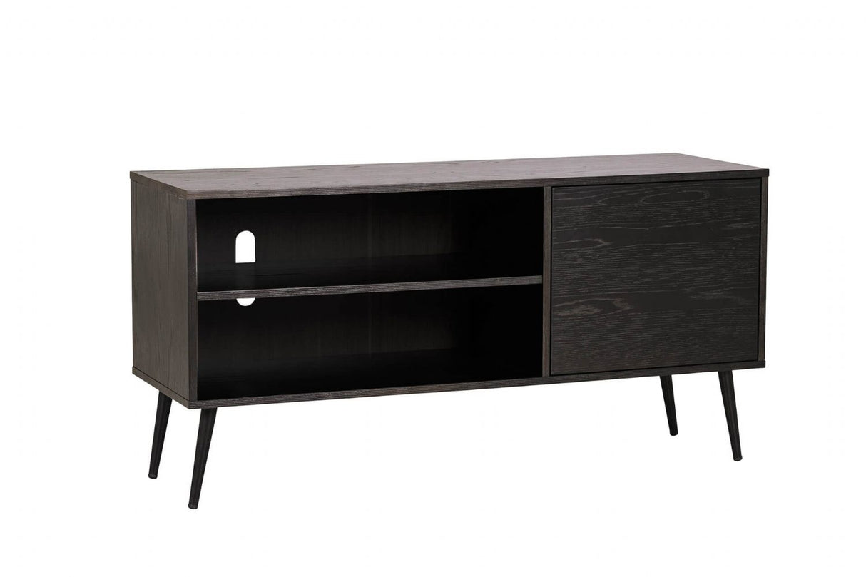Black Wooden Large TV Media Entertainment Unit