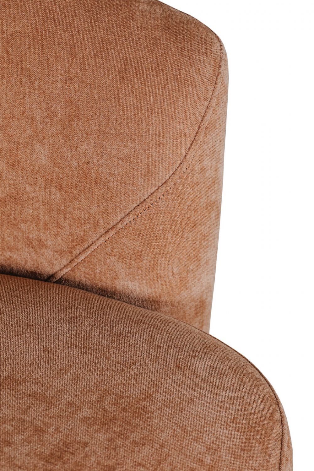 Umber Chenille Fabric Swivel Accent Chair