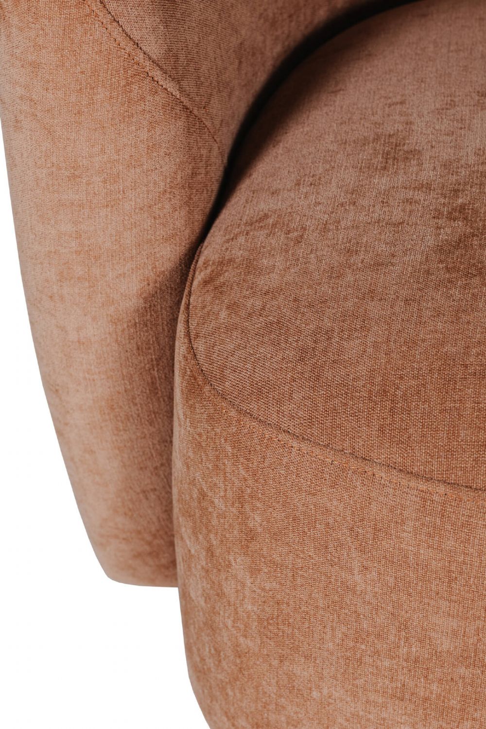 Umber Chenille Fabric Swivel Accent Chair
