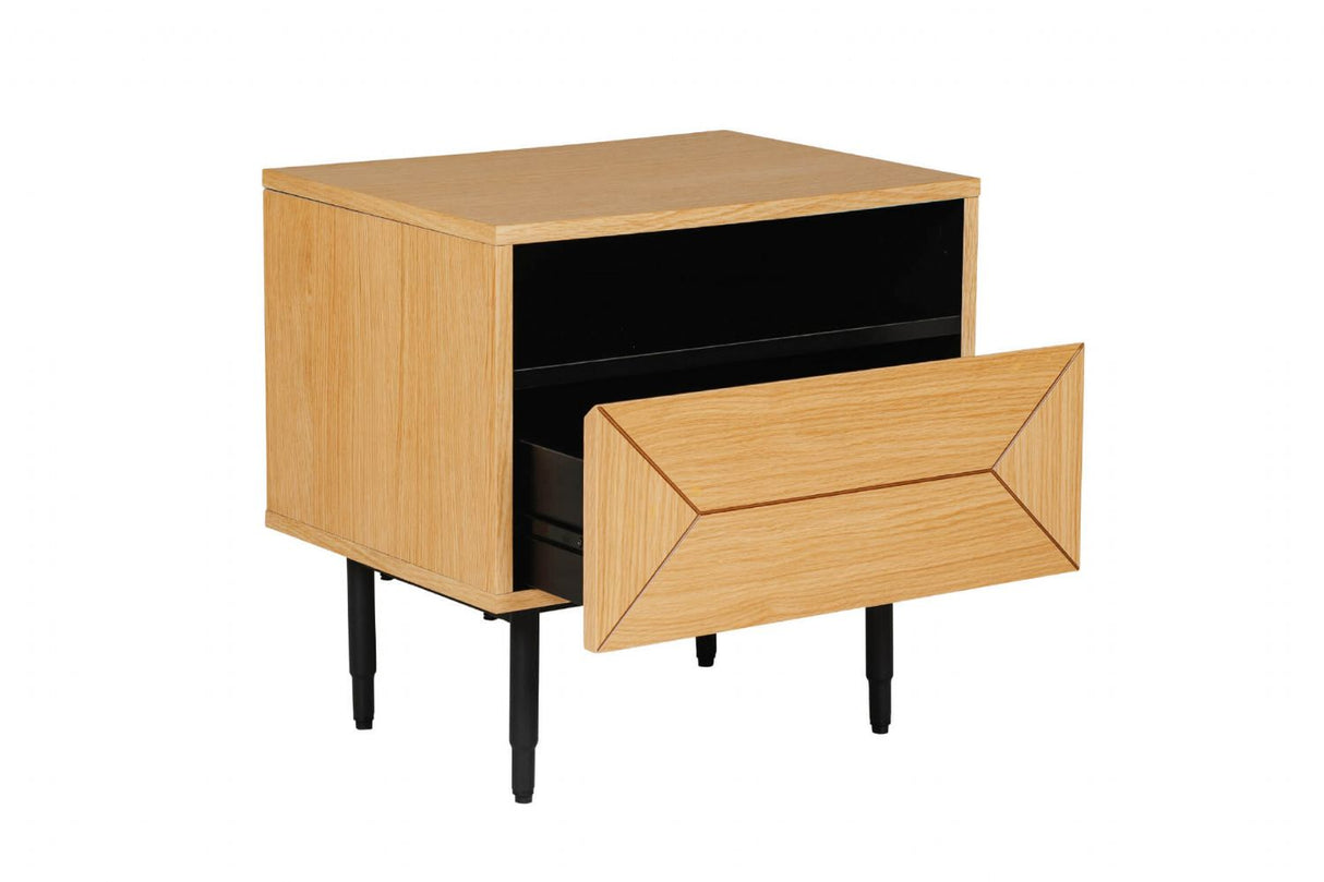 Nate Bedside Table Natural Oak