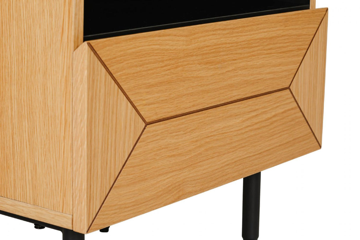 Nate Bedside Table Natural Oak