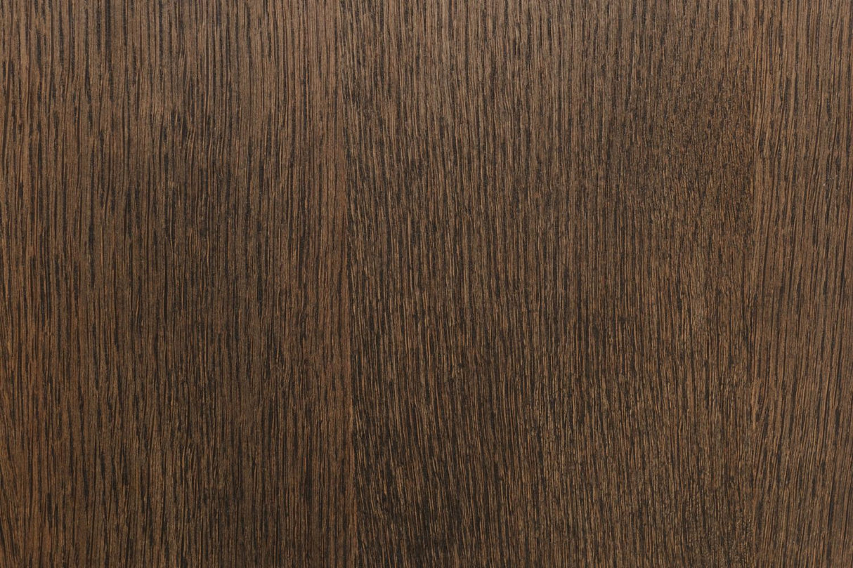 Brown Smoked Oak Wooden Bedside Table with Drawer