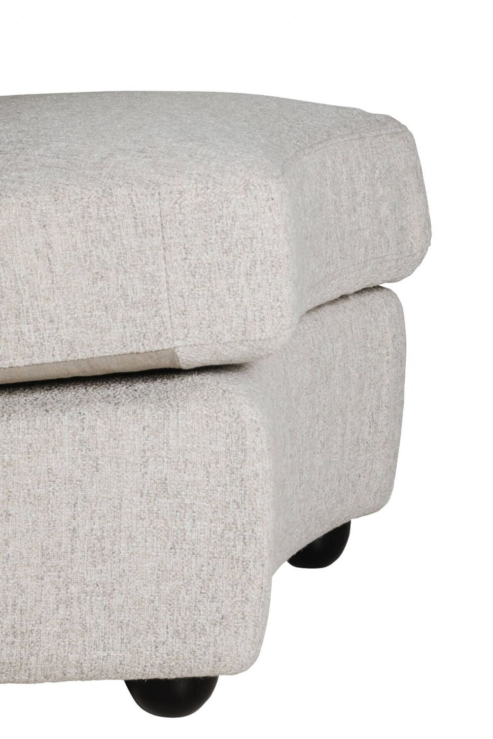 Natural Fabric Large Curved Wedge Seat