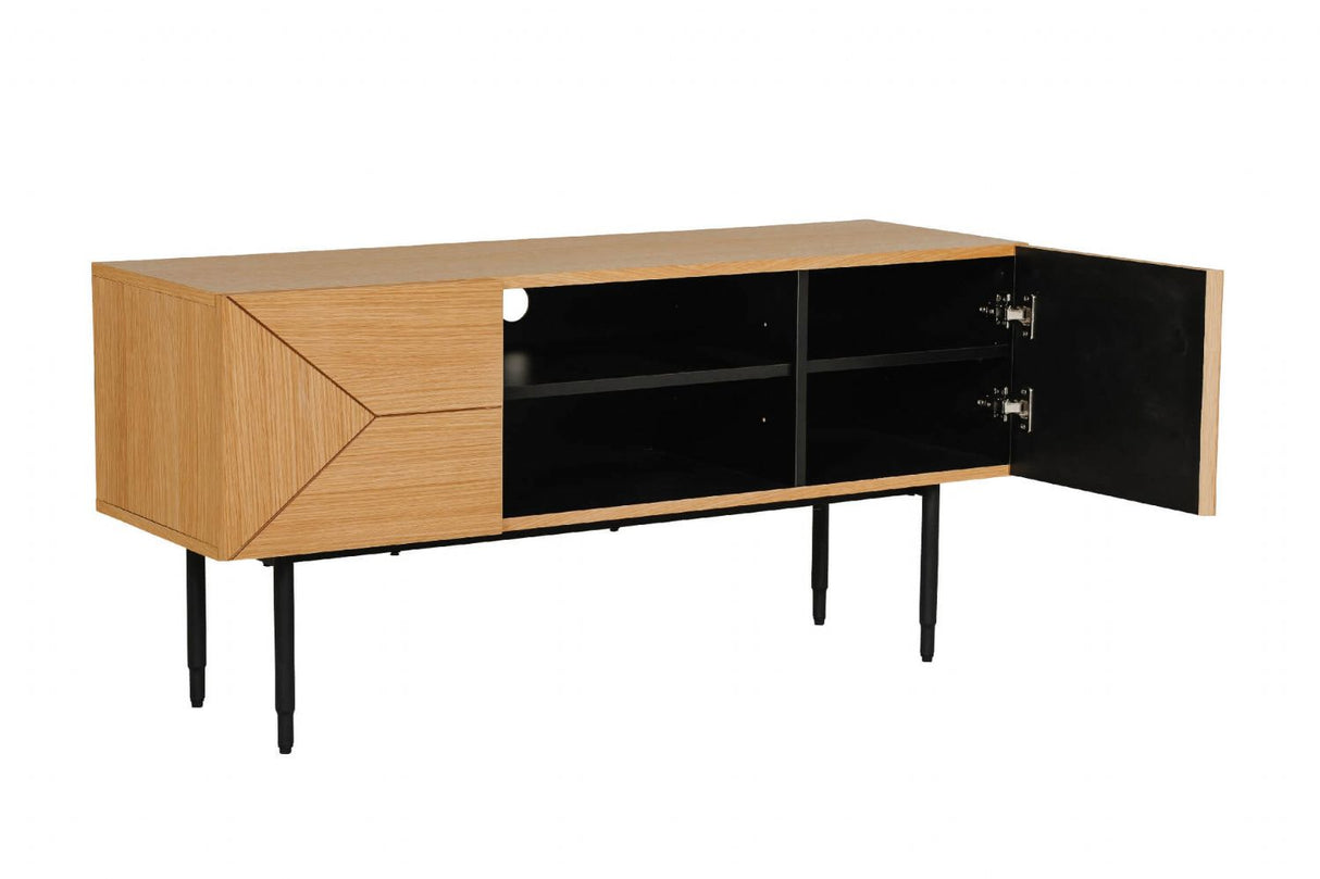 Nate TV Unit 1200 Natural Oak