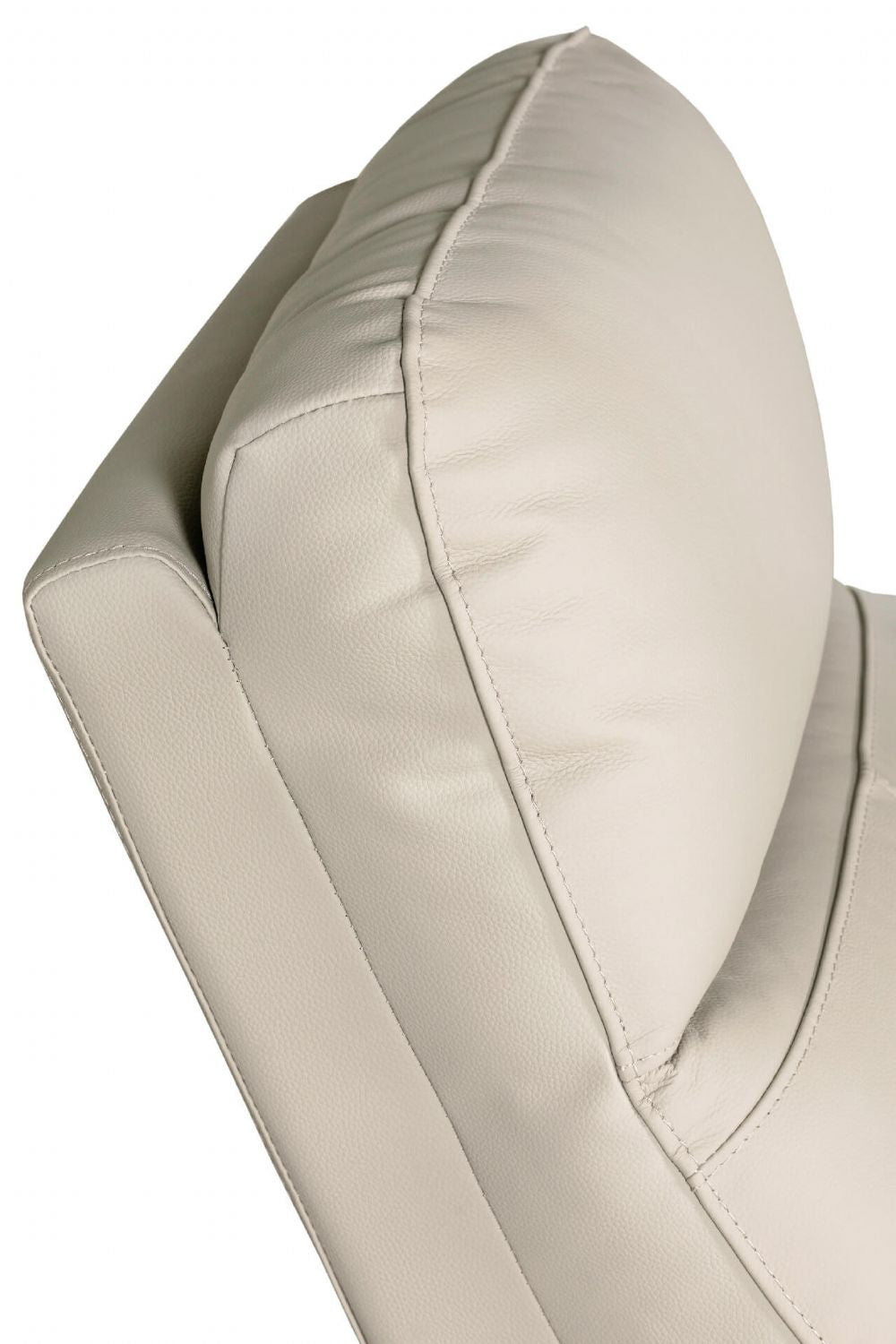 Stone Leather Armless Sectional Unit for Corner Sofa