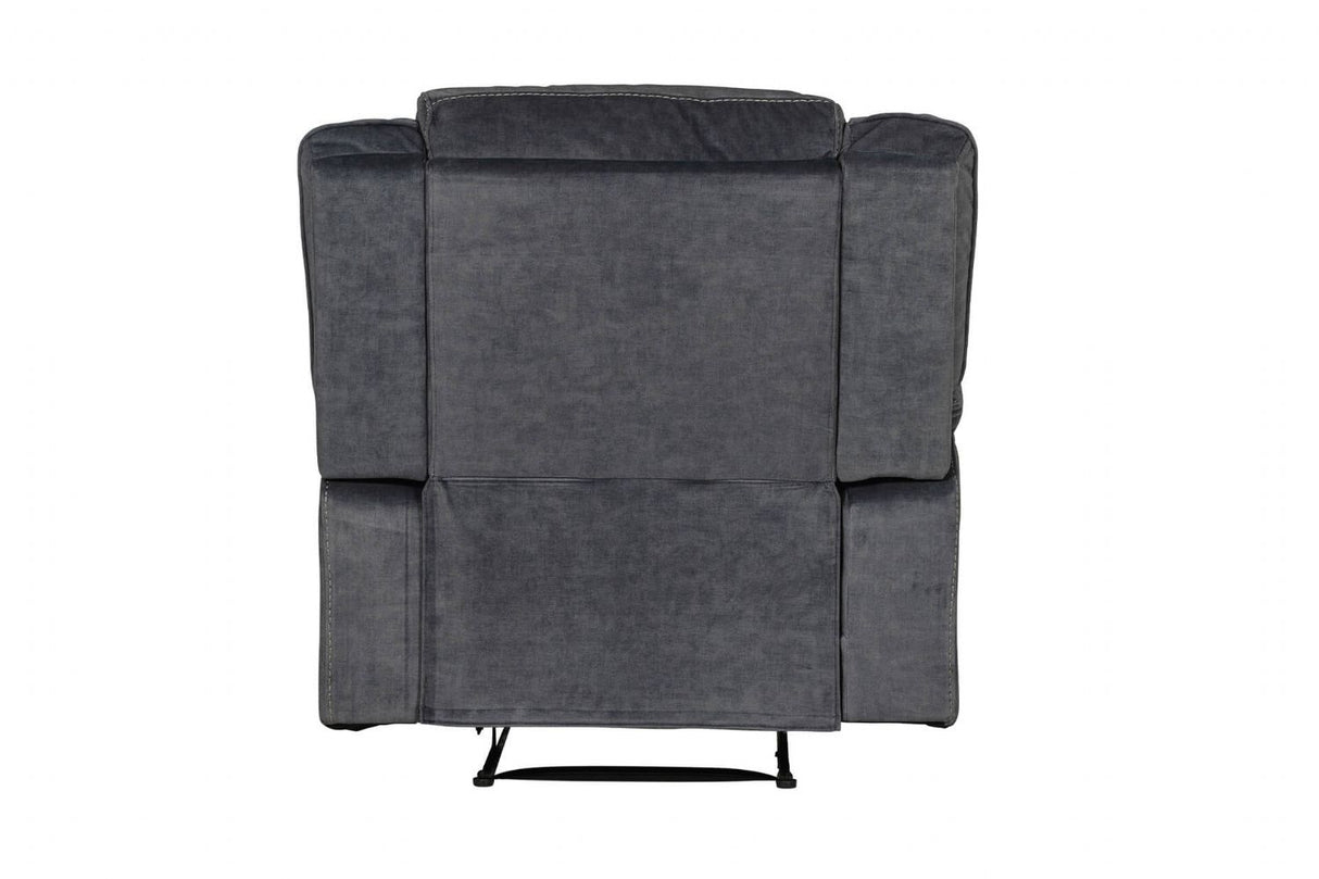 Klayton 1 Seater Manual Recliner Charcoal
