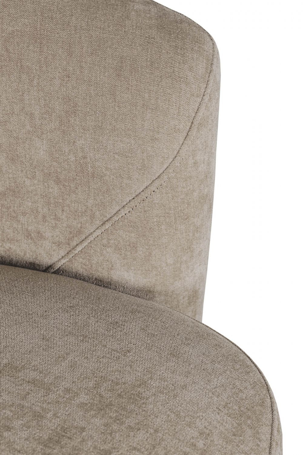 Natural Chenille Fabric Swivel Accent Chair