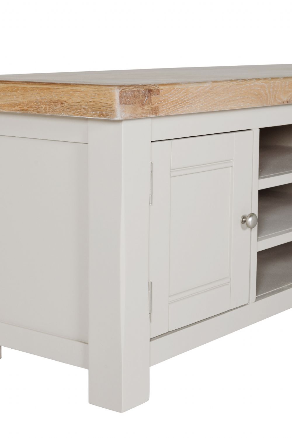 Taupe Wooden Large 2 Door Media TV Entertainment Unit