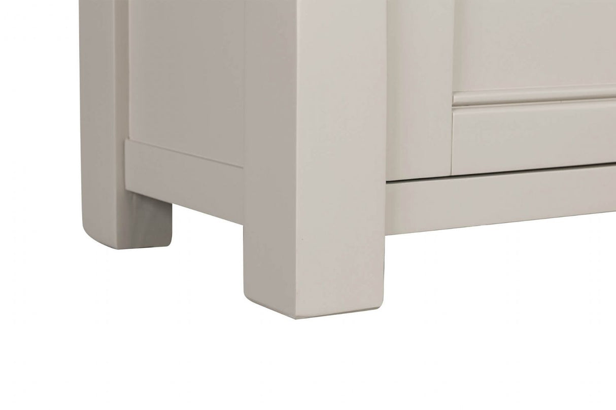 Taupe Wooden Tall Bookcase Oak Top with Cabinet Door