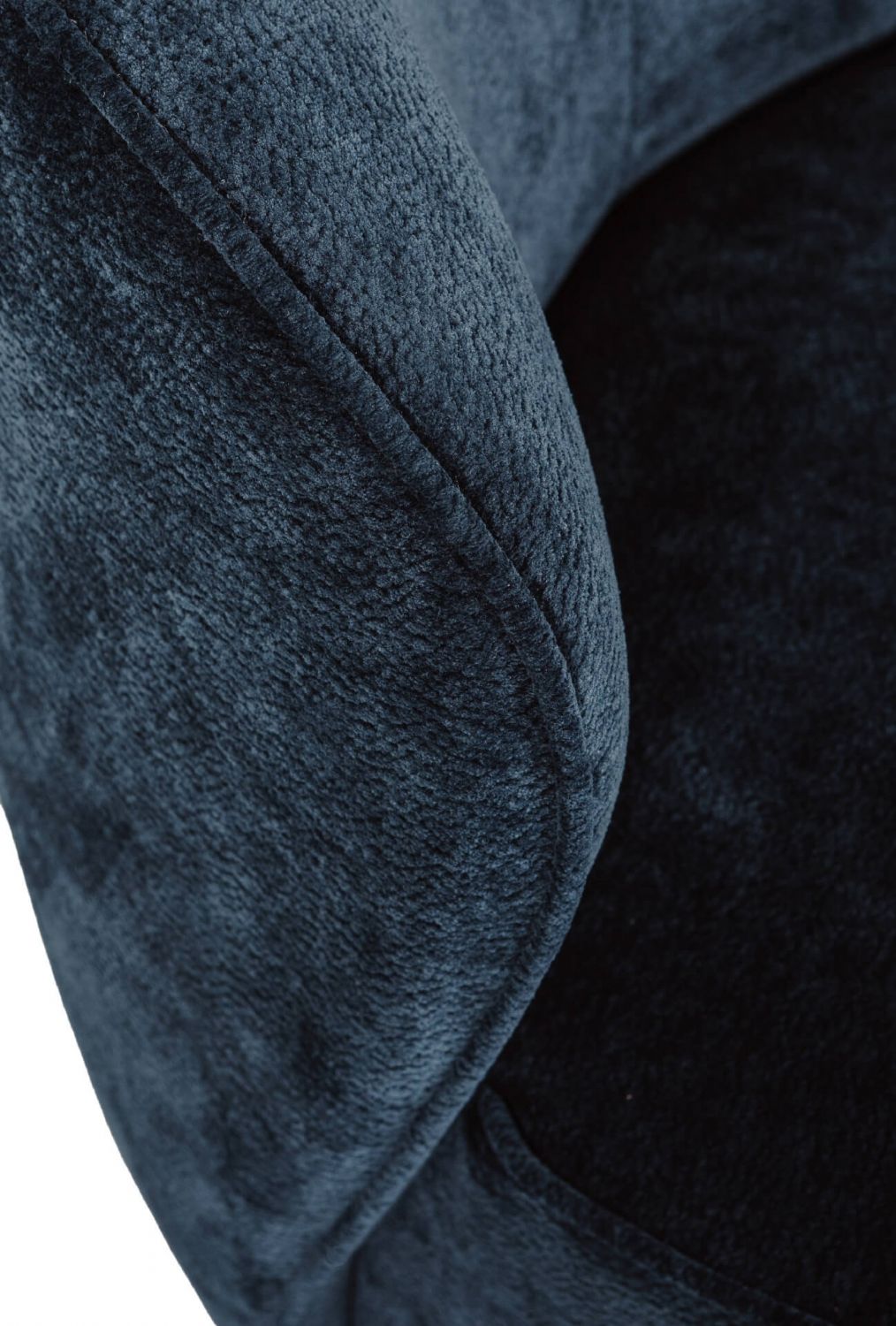 Blue Textured Fabric Swivel Accent Chair with Padded Seat