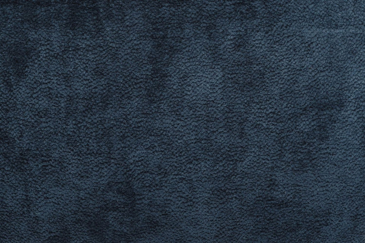 Blue Textured Fabric Swivel Accent Chair with Padded Seat