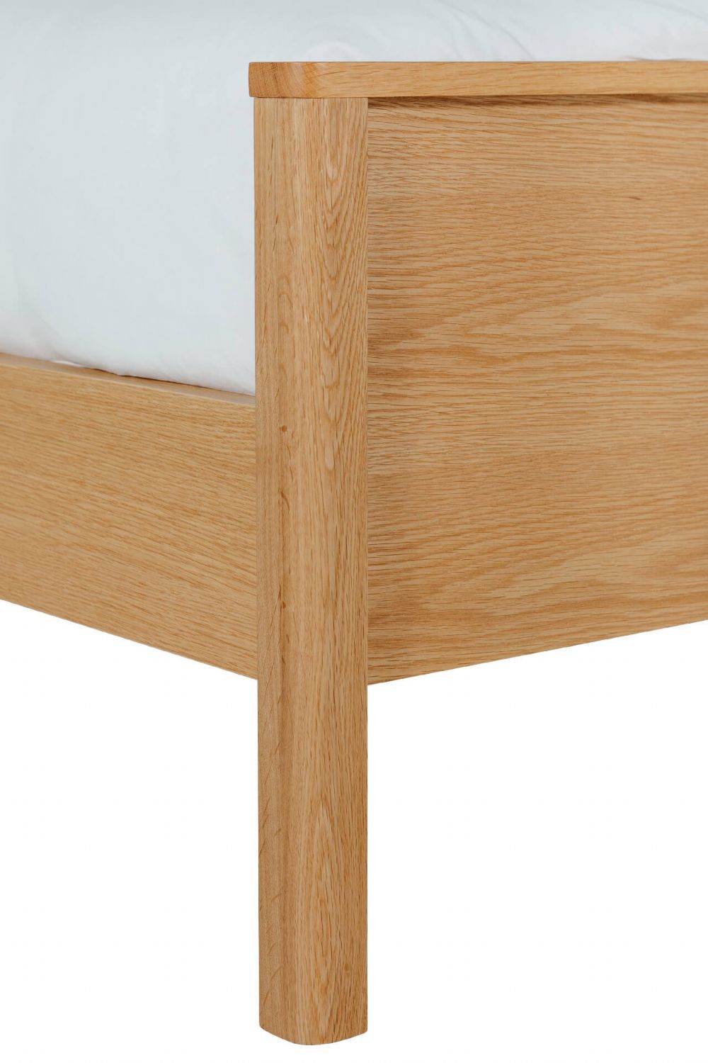 Natural Oak Single 3ft Low Footend Bed