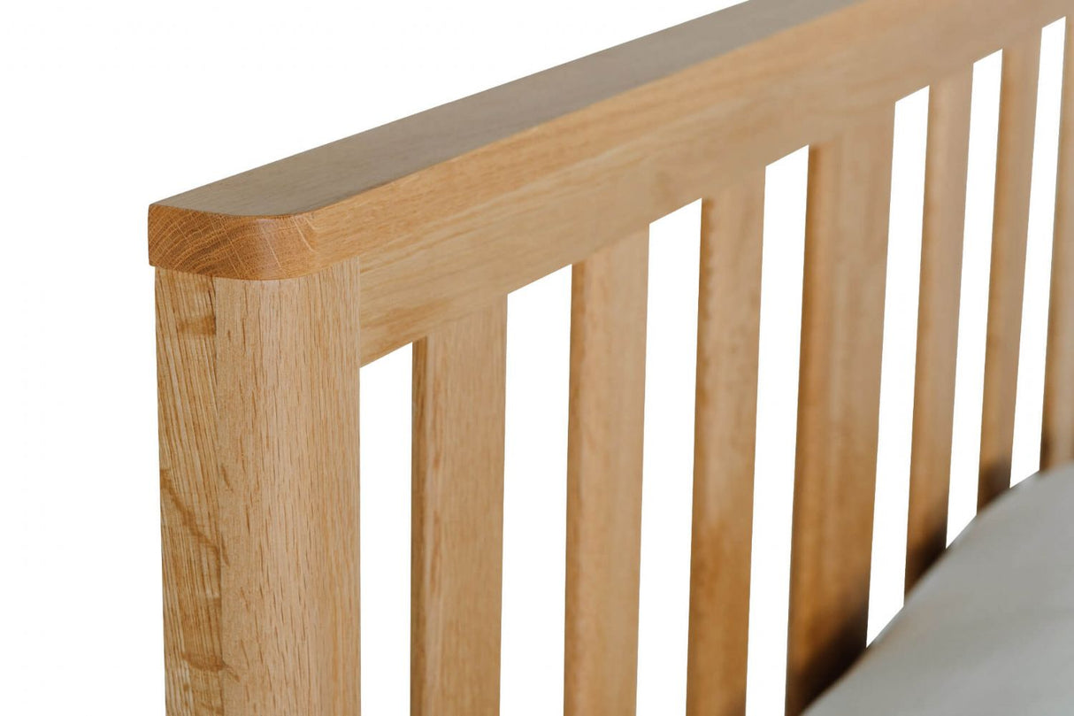 Natural Oak Single 3ft Low Footend Bed