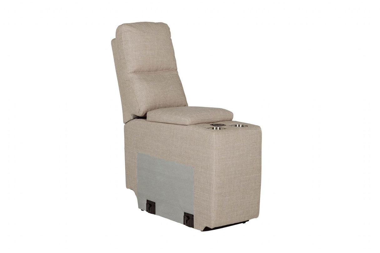 Russo Console Sectional (with usb charger) Mushroom
