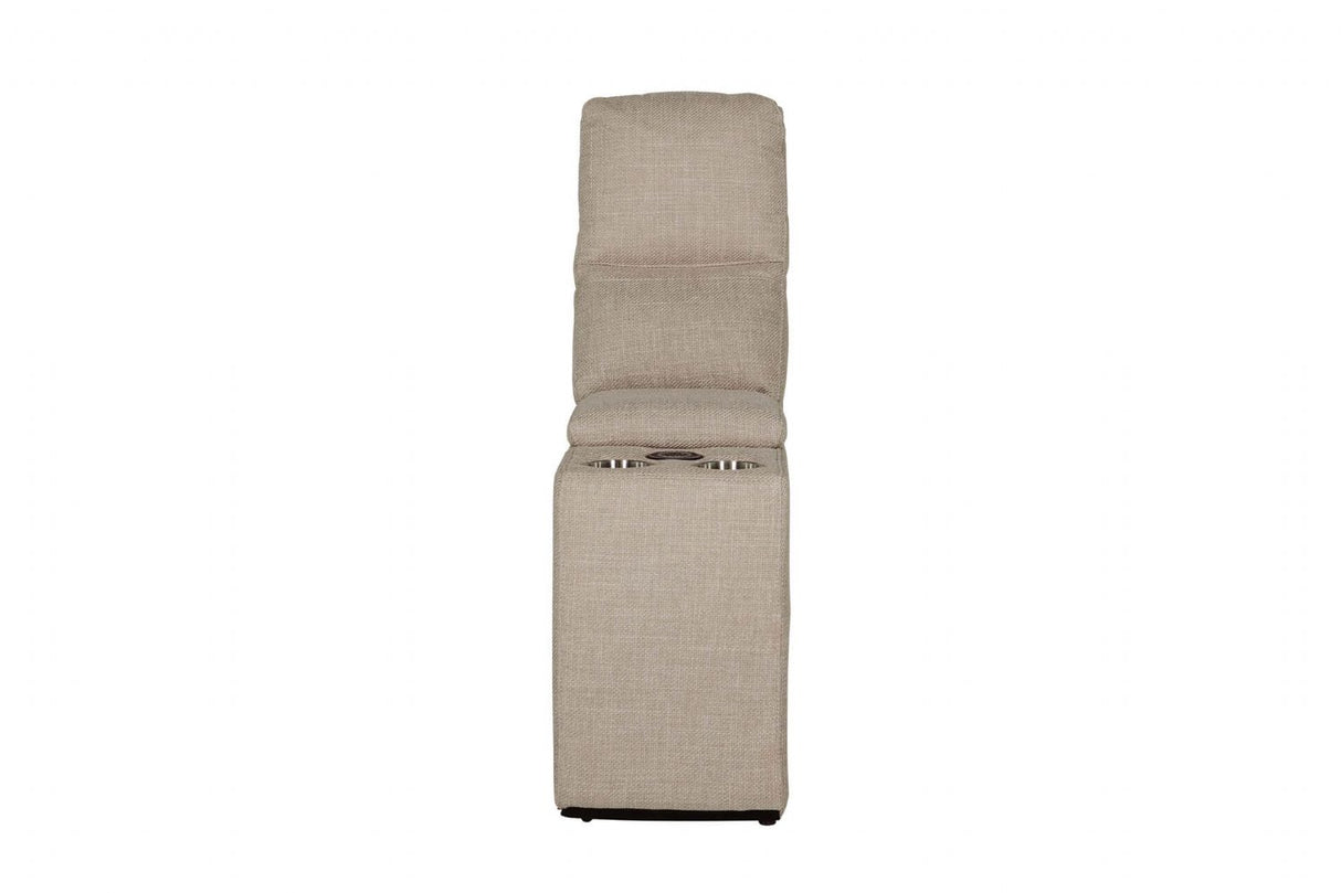 Russo Console Sectional (with usb charger) Mushroom