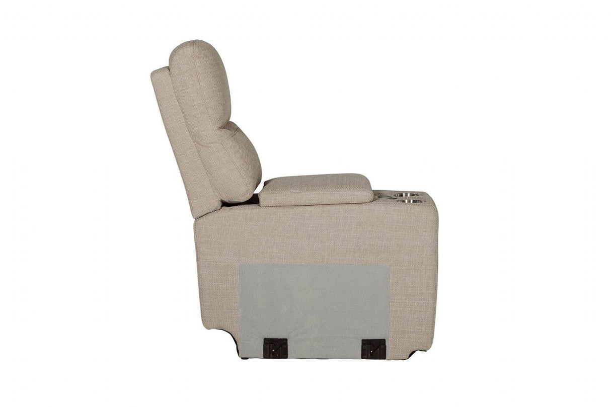 Russo Console Sectional (with usb charger) Mushroom