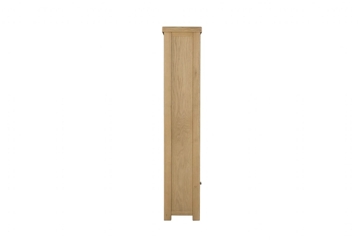 Natural Oak Tall 5 Open Shelves Bookcase